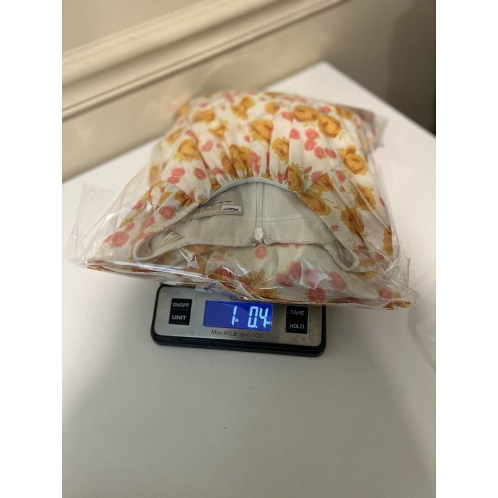 Keepsake Dissolve Midi Dress Yellow Ivory M Grandmacore Floral Flowy Feminine - Picture 11 of 11